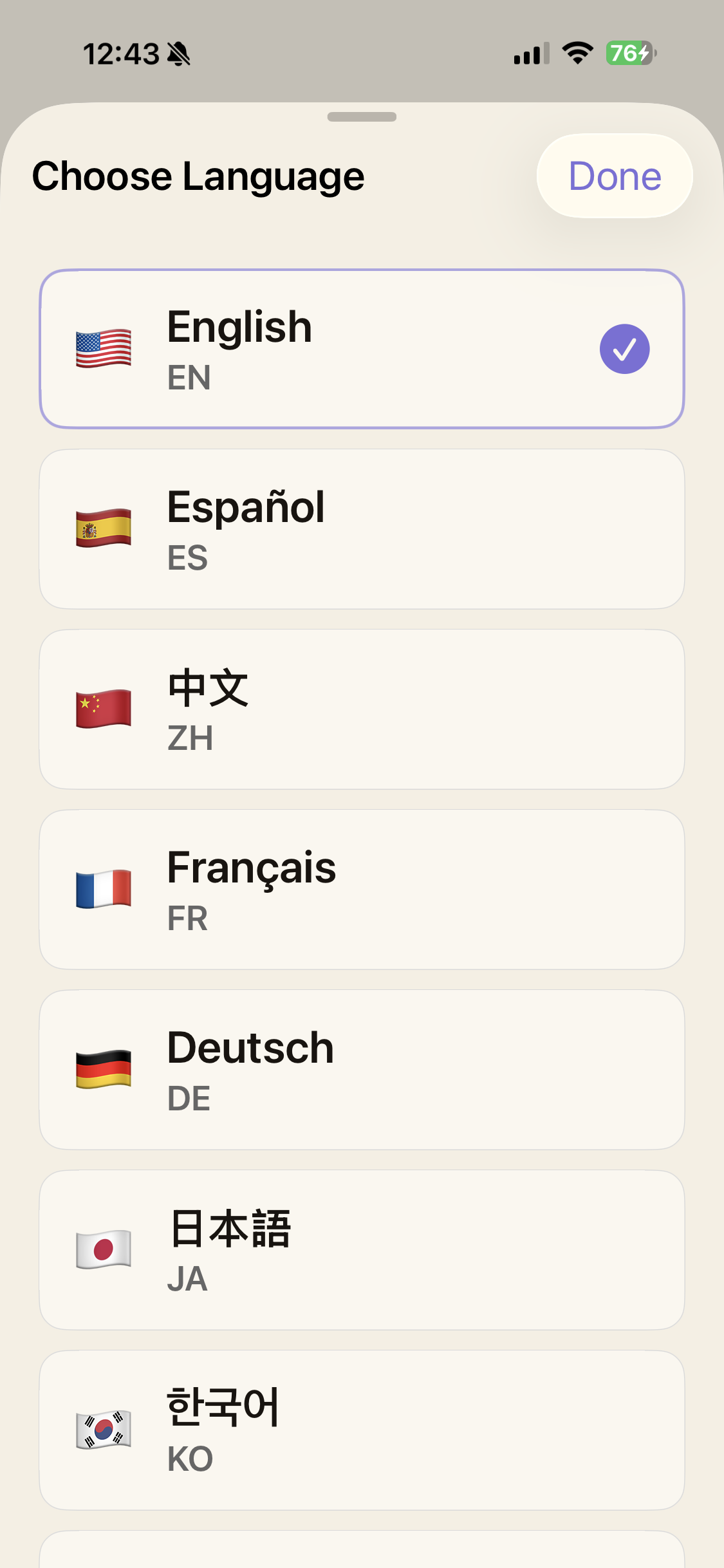 language